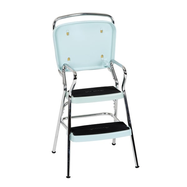 COSCO Stylaire Retro Chair Step Stool with Flip-Up Seat - Bed Bath